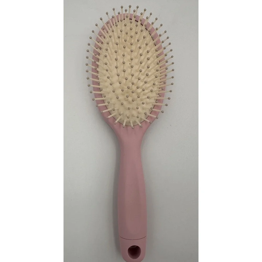 Disney Miniso Snow White Paddle Hair Brush Pink Glitter Princess